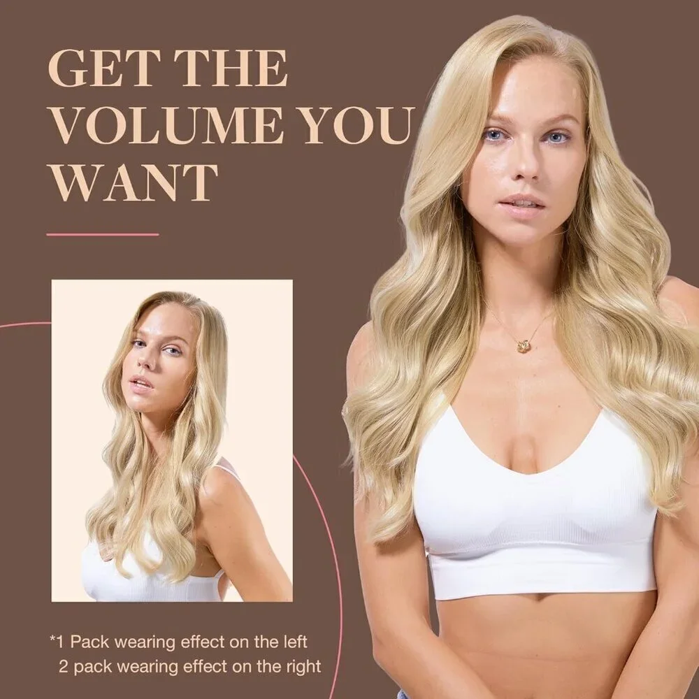 Clip in Hair Extensions Real Human Hair, Remy Human Hair Extensions Clip ins for